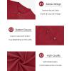 imageYTD Mens Knit Casual Button Down Shirts Short Sleeve Textured Summer Beach ShirtsWine Red1
