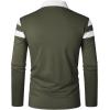 imageYTD Mens Long Sleeve Polo Shirts QuarterZip Casual Slim Fit Lapel Neck Basic Designed Cotton ShirtsArmy Green