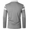 imageYTD Mens Long Sleeve Polo Shirts QuarterZip Casual Slim Fit Lapel Neck Basic Designed Cotton ShirtsLsdark Gray