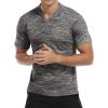imageYTD Mens LongShort Sleeve Henley Shirts Casual Fashion Beach Yoga Loose Fit TShirtsA2 Dark Gray