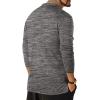 imageYTD Mens LongShort Sleeve Henley Shirts Casual Fashion Beach Yoga Loose Fit TShirtsDark Gray