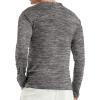 imageYTD Mens LongShort Sleeve Henley Shirts Casual Fashion Beach Yoga Loose Fit TShirtsDark Gray