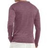 imageYTD Mens LongShort Sleeve Henley Shirts Casual Fashion Beach Yoga Loose Fit TShirtsMaroon