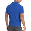 imageYTD Mens LongShort Sleeve Polo Shirts QuarterZip Casual Slim Fit Mock Neck Basic Designed Cotton ShirtsA1blue