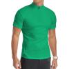 imageYTD Mens LongShort Sleeve Polo Shirts QuarterZip Casual Slim Fit Mock Neck Basic Designed Cotton ShirtsA1green
