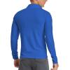 imageYTD Mens LongShort Sleeve Polo Shirts QuarterZip Casual Slim Fit Mock Neck Basic Designed Cotton ShirtsBlue