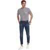 imageYTD Mens Loose Fit Heavyweight Long Sleeve Pocket Henley TShirtDark Gray