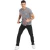 imageYTD Mens Loose Fit Heavyweight Long Sleeve Pocket Henley TShirtDark Gray