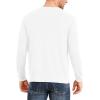 imageYTD Mens Loose Fit Heavyweight Long Sleeve Pocket Henley TShirtLong Sleeve White