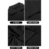 imageYTD Mens Muscle V Neck Polo Shirts Slim Fit Long Sleeve Golf TShirts Ribbed Knit Soft Casual TeesBlack