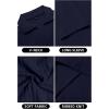 imageYTD Mens Muscle V Neck Polo Shirts Slim Fit Long Sleeve Golf TShirts Ribbed Knit Soft Casual TeesNavy