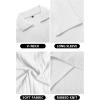 imageYTD Mens Muscle V Neck Polo Shirts Slim Fit Long Sleeve Golf TShirts Ribbed Knit Soft Casual TeesWhite