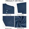 imageYTD Mens Short Sleeve Henley TShirts Casual Knit Shirt Summer Fashion Lightweight Henley Button TeeNavy
