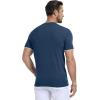 imageYTD Mens Short Sleeve Henley TShirts Casual Knit Shirt Summer Fashion Lightweight Henley Button TeeNavy