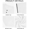 imageYTD Mens Short Sleeve Henley TShirts Casual Knit Shirt Summer Fashion Lightweight Henley Button TeeWhite