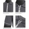 imageYTD Mens Short Sleeve Polo Shirts QuarterZip Casual Slim Fit Lapel Neck Basic Designed Cotton ShirtsDark Grey