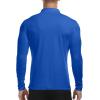imageYTD Mens Short Sleeve Polo Shirts QuarterZip Casual Slim Fit Lapel Neck Basic Designed Cotton ShirtsLong Sleeve Blue
