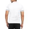 imageYTD Mens Short Sleeve Polo Shirts QuarterZip Casual Slim Fit Lapel Neck Basic Designed Cotton ShirtsWhite