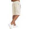 imageYTD Mens Shorts Casual Classic Fit Drawstring Summer Beach Shorts with Elastic Waist and PocketsApricot