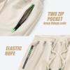 imageYTD Mens Shorts Casual Classic Fit Drawstring Summer Beach Shorts with Elastic Waist and PocketsApricot