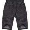 imageYTD Mens Shorts Casual Classic Fit Drawstring Summer Beach Shorts with Elastic Waist and PocketsDark Gray
