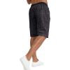 imageYTD Mens Shorts Casual Classic Fit Drawstring Summer Beach Shorts with Elastic Waist and PocketsDark Gray