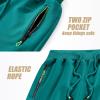 imageYTD Mens Shorts Casual Classic Fit Drawstring Summer Beach Shorts with Elastic Waist and PocketsDeep Teal