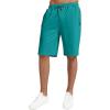 imageYTD Mens Shorts Casual Classic Fit Drawstring Summer Beach Shorts with Elastic Waist and PocketsDeep Teal