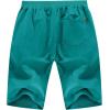 imageYTD Mens Shorts Casual Classic Fit Drawstring Summer Beach Shorts with Elastic Waist and PocketsDeep Teal