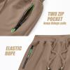 imageYTD Mens Shorts Casual Classic Fit Drawstring Summer Beach Shorts with Elastic Waist and PocketsKhaki