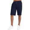 imageYTD Mens Shorts Casual Classic Fit Drawstring Summer Beach Shorts with Elastic Waist and PocketsNavy