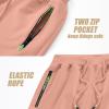 imageYTD Mens Shorts Casual Classic Fit Drawstring Summer Beach Shorts with Elastic Waist and PocketsPink