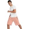 imageYTD Mens Shorts Casual Classic Fit Drawstring Summer Beach Shorts with Elastic Waist and PocketsPink