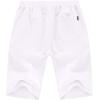 imageYTD Mens Shorts Casual Classic Fit Drawstring Summer Beach Shorts with Elastic Waist and PocketsWhite