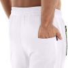 imageYTD Mens Shorts Casual Classic Fit Drawstring Summer Beach Shorts with Elastic Waist and PocketsWhite
