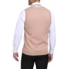 imageYTD Mens Sleeveless Sweater Vest VNeck Casual Cable Knit Button Down Cardigan VestApricot