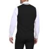 imageYTD Mens Sleeveless Sweater Vest VNeck Casual Cable Knit Button Down Cardigan VestBlack