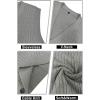imageYTD Mens Sleeveless Sweater Vest VNeck Casual Cable Knit Button Down Cardigan VestGray
