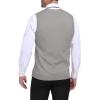 imageYTD Mens Sleeveless Sweater Vest VNeck Casual Cable Knit Button Down Cardigan VestGray