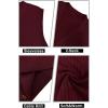 imageYTD Mens Sleeveless Sweater Vest VNeck Casual Cable Knit Button Down Cardigan VestWine Red