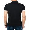 imageYTD Mens Summer Slim Fit Pure Color Short Sleeve Polo Casual TShirtsBlack