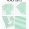 imageYTD Mens Vintage Bowling Shirt Short Sleeve Button Down Summer Cuba Beach ShirtsGreen White
