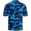 imageYTD Mens Hawaiian Shirt Short Sleeve Printed Button Down Summer Beach Dress ShirtsBlue