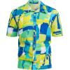 imageYTD Mens Hawaiian Shirt Short Sleeve Printed Button Down Summer Beach Dress ShirtsYellow