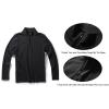 imageYTD Mens LongShort Sleeve Polo Shirts QuarterZip Casual Slim Fit Mock Neck Basic Designed Cotton ShirtsBlack