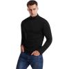 imageYTD Mens LongShort Sleeve Polo Shirts QuarterZip Casual Slim Fit Mock Neck Basic Designed Cotton ShirtsBlack
