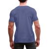 imageYTD Mens Casual Slim Fit Basic Henley Long Sleeve Fashion TShirtDenim Blue